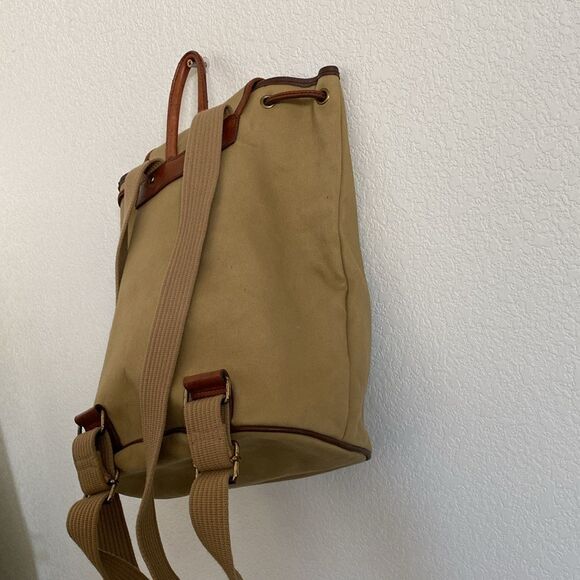 VINTAGE GUESS Canvas with Leather Trim Backpack - Picture 7 of 16